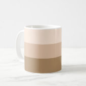 Brown Ombre Striping Kaffeetasse (Vorderseite Links)