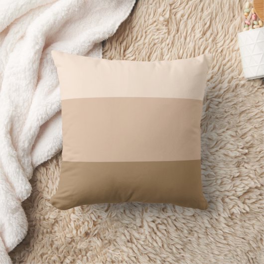 Brown Ombre Striping Kissen (Decke)