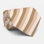 Brown Ombre Striping Krawatte (Gerollt)