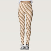 Brown Ombre Striping Leggings (Vorderseite)