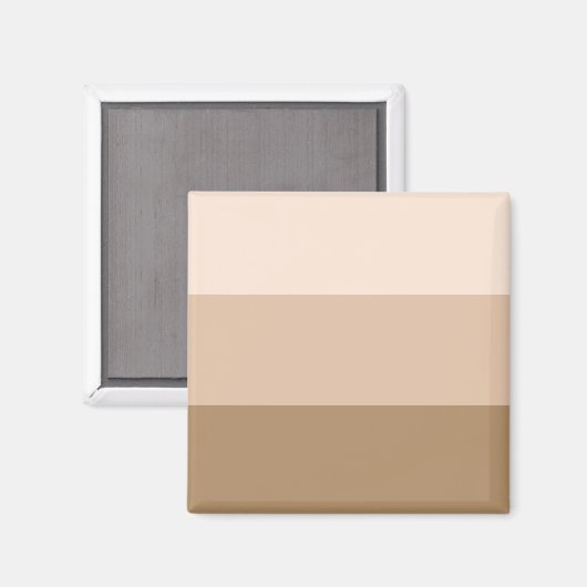 Brown Ombre Striping Magnet (Vorderseite/Rückseite)