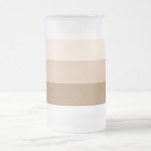 Brown Ombre Striping Mattglas Bierglas (Mittel)