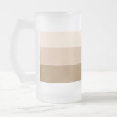 Brown Ombre Striping Mattglas Bierglas (Links)
