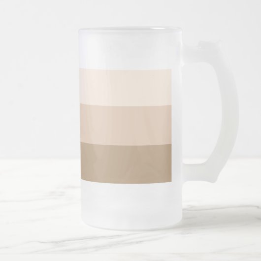 Brown Ombre Striping Mattglas Bierglas (Rechts)