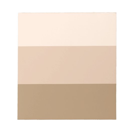 Brown Ombre Striping Notizblock (Vorderseite)
