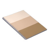 Brown Ombre Striping Notizblock (Rechte Seite)