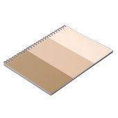 Brown Ombre Striping Notizblock (Linke Seite)