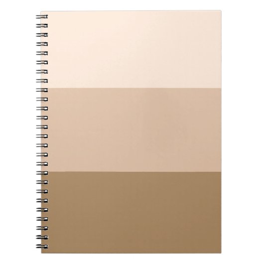 Brown Ombre Striping Notizblock (Vorderseite)