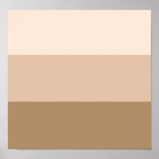 Brown Ombre Striping Poster (Vorne)