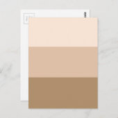 Brown Ombre Striping Postkarte (Vorne/Hinten)