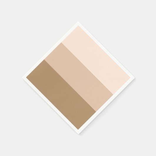 Brown Ombre Striping Serviette (Ecke)