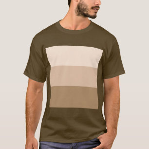 Brown Ombre Striping T-Shirt