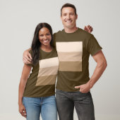 Brown Ombre Striping T-Shirt (Unisex)