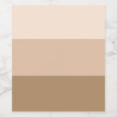 Brown Ombre Striping Weinetikett (Einzelnes Label)