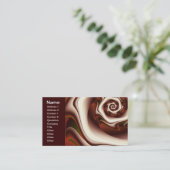 Brown on Brown Digital Abstrakt Art Visitenkarte (Stehend Vorderseite)