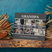 Brown Opa Wir Liebe Sie Foto Collage Plaque Fotoplatte (Seite)