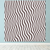 Brown Optic Streifen Leinwanddruck (Insitu (Holzboden))