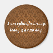 Brown optimistisch magnet (Vorne)