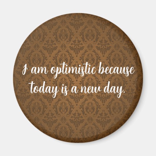 Brown optimistisch magnet (Vorne)