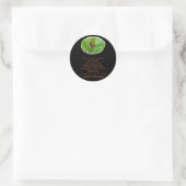 Brown Orange Araneus Halloween Sticker (Tasche)