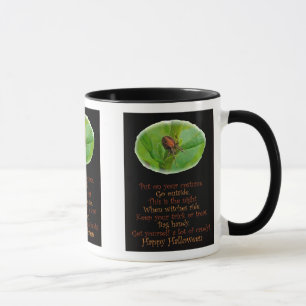 Brown Orange Araneus Halloween-Tasse Tasse