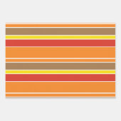 BROWN & ORANGE ERNTEDANK-WRAPPING-PAPIERSHEETS GESCHENKPAPIER SET (Vorderseite 3)