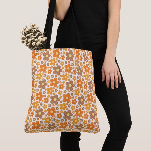BROWN & ORANGE FALL BLUME TASCHE (Von Nahem)