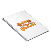 Brown Orange glauben an Ihr eigenes Notebook Notizblock (Rechte Seite)