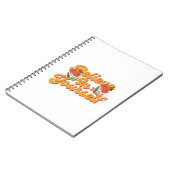Brown Orange glauben an Ihr eigenes Notebook Notizblock (Linke Seite)