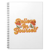Brown Orange glauben an Ihr eigenes Notebook Notizblock (Vorderseite)