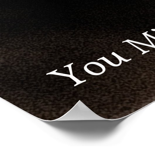 Brown Orange Motivierend Quote Basketball Poster (Ecke)