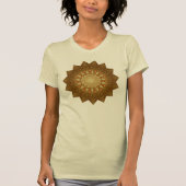 Brown Orange Star Mandala T-Shirt (Vorderseite)