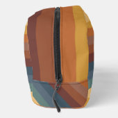 BROWN ORANGE YELLOW BLUE STRIPEN WASCHBEUTEL (Rechts)