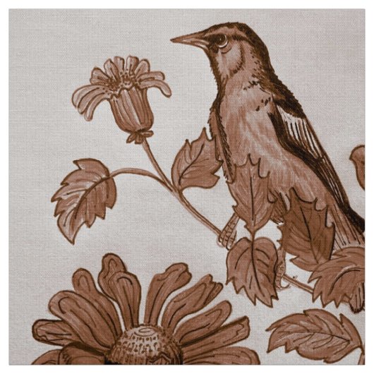Brown Oriole Fabric Stoff (Muster)
