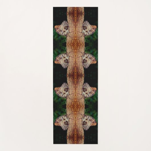Brown Owl Butterfly Nah Natur Abstrakt Yogamatte (Vorderseite)