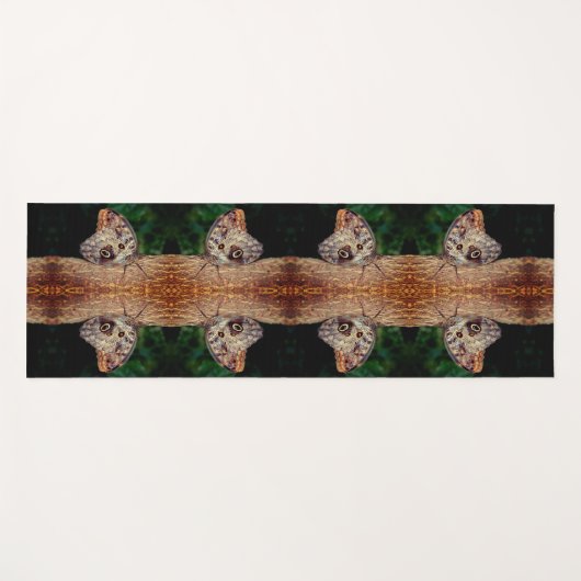 Brown Owl Butterfly Nah Natur Abstrakt Yogamatte (Vorderseite (Horizontal))