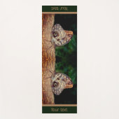 Brown Owl Butterfly Natur Personalisiert Yogamatte (Vorderseite)