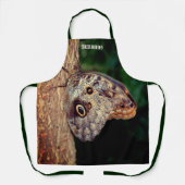 Brown Owl Butterfly Personalisiert Schürze (Vorderseite)