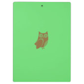 Brown Owl Clipboard Klemmbrett (Rückseite)
