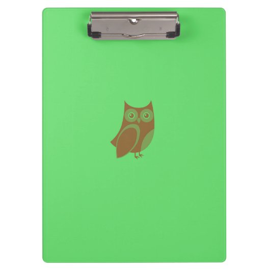 Brown Owl Clipboard Klemmbrett (Vorderseite)