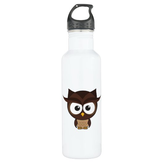 Brown Owl Edelstahlflasche (Vorderseite)