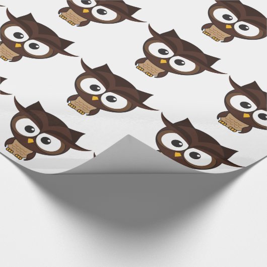 Brown Owl Geschenkpapier (Ecke)