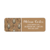 Brown Owl Illustriert Woodland Muster (Vorne)