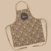 Brown Owl Illustriert Woodland Muster Schürze