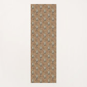 Brown Owl Illustriert Woodland Muster Yogamatte (Vorderseite)