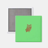 Brown Owl Magnet (Vorderseite/Rückseite)