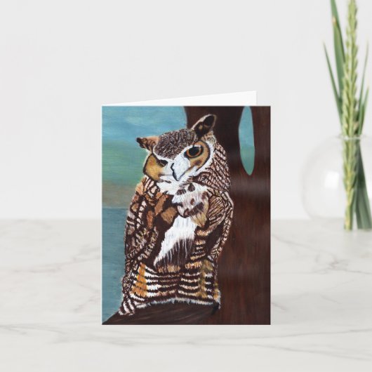 Brown Owl Note Card Karte (Vorderseite)