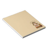 Brown Owl on Books Teacher Notepad Notizblock (angewinkelt)