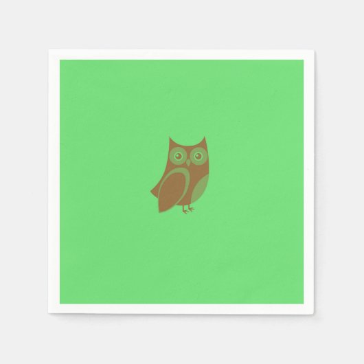 Brown Owl Paper Napkins Serviette (Vorderseite)