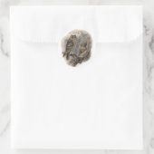 Brown Owl Runder Aufkleber (Tasche)